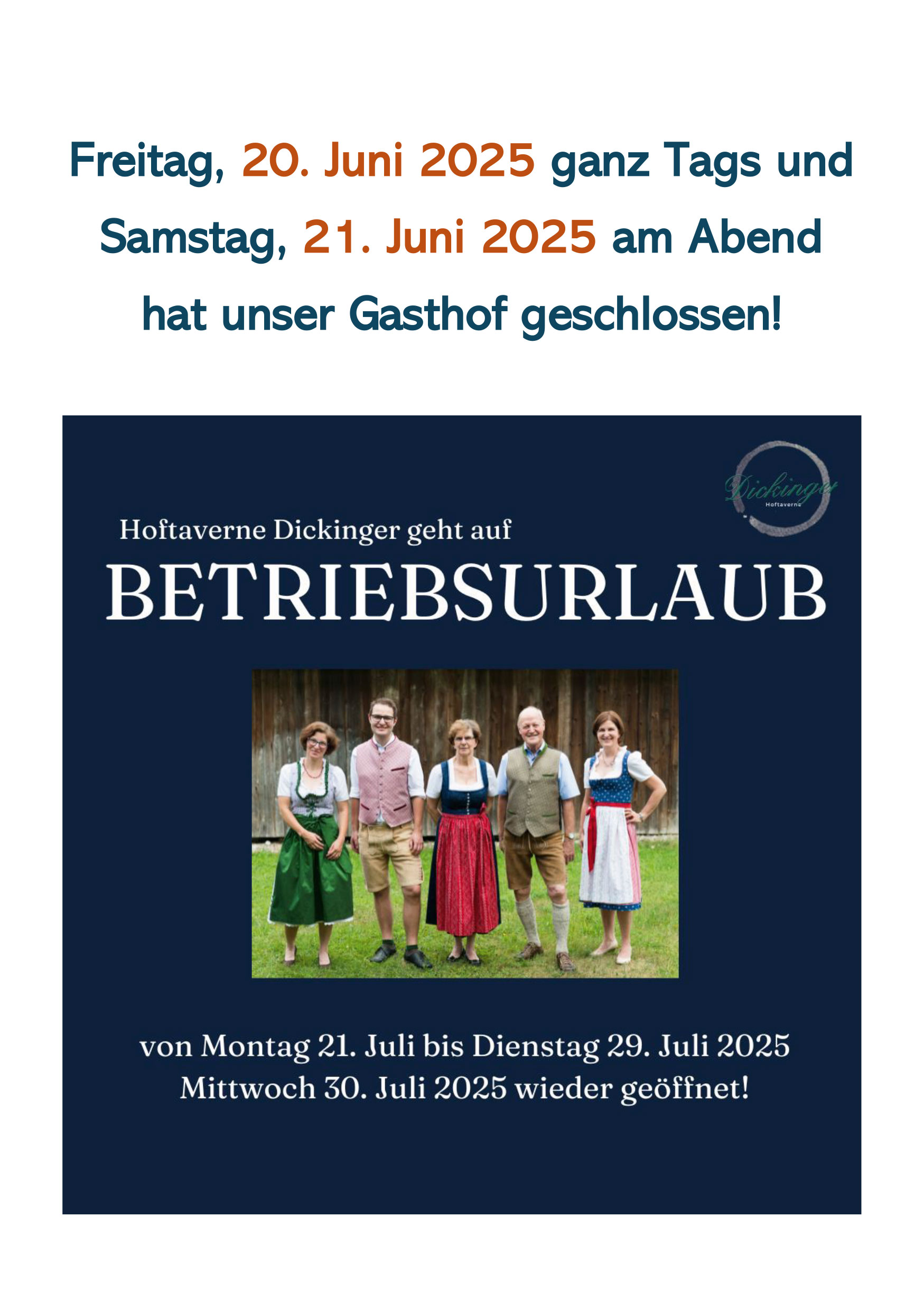Betriebsurlaub